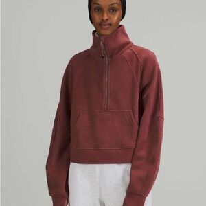 Lululemon Over Sized Scuba 1/2 Zip Funnel Neck